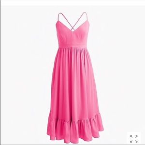 ❤️‍🔥❤️‍🔥❤️‍🔥❤️‍🔥Host Pick NWT J crew Tall drapey spaghetti-strap dress sz 6T